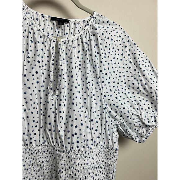 Elegant White Polka Dot Dress - Picture 5 of 9